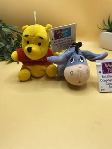 Disney Winnie the Pooh & Eeyore Rattle Plush Sensory - Picture 1 of 9
