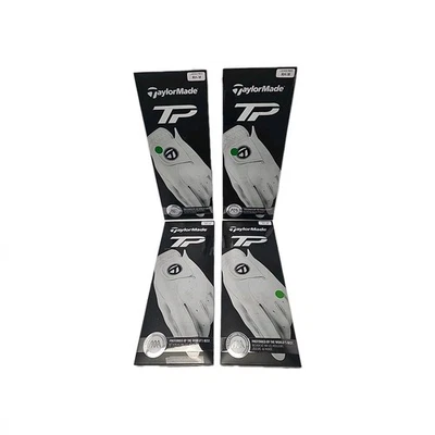 NEW Lot of 4 TaylorMade TM21 2021 TP Golf Glove Womens RH Medium OFF WHITE - Image 1 of 4