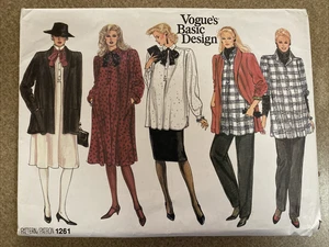 VTG Vogue's Basic Design Pattern #1261 Misses' Maternity Size 12-14-16 UNCUT FF - Picture 1 of 13