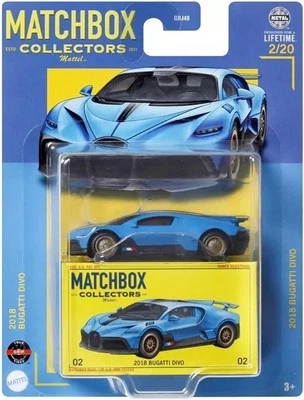 Matchbox Collectors No. 02/20 - 2018 Bugatti Divo Car 1:64 Scale - Image 1 of 3