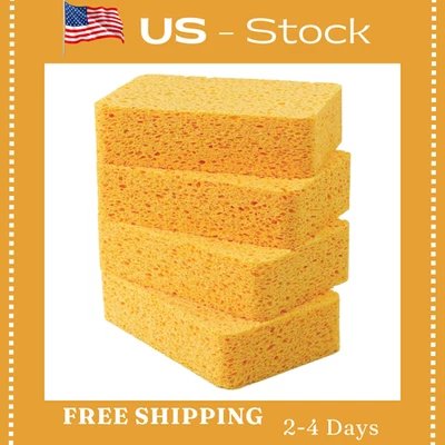 4 PIEZAS X Esponjas de Celulosa Extra Gruesas y Grandes, Esponjas de Cocina, Comerciales Foto 1 de 4