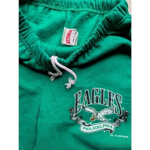 Philadelphia Eagles 90s NUTMEG sweatpants S kelly green Classic Team NFL vintage - Picture 1 of 4