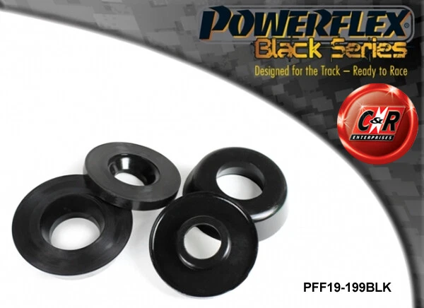 Powerflex Black Ant. Superiore Ammortizzatore Supporti Per Ford Escort Mk3 & 4 - Immagine 1 di 4