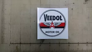 Calcomanía pegatina de aceite de motor Veedol vintage 3" de diámetro - Imagen 1 de 1