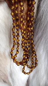 Vintage glass necklace - Picture 1 of 10