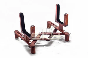 Accordion Style Mahogany Wood Stand for Violin or Viola Adjustable Stand Holder - Picture 1 of 2