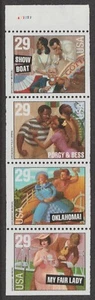 US 2767-2770 2770a Broadway Musicals 29c plate pane 4 A22222 MNH 1993 - Picture 1 of 7