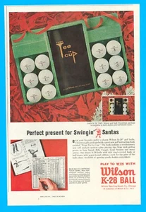 1963 Wilson Golf Balls k-28 vintage PRINT AD instruction book Christmas gift - Picture 1 of 3