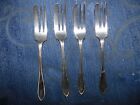 4 X VINTAGE SILVER PLATED CAKE PIE FORKS SUPER A90 SHEFFIELD 5.5