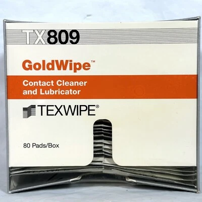 Texwipe NOS TX809 Toallitas Doradas para Sala Limpia Computadoras Limpiador de Contactos 1990 Foto 1 de 4