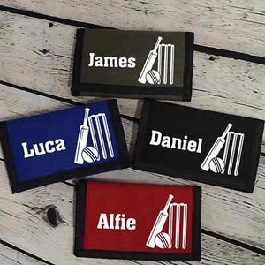 Personalised Cricket Wallet | Cricketer Wallet  | Cricketer Gift | Gift - Picture 1 of 3