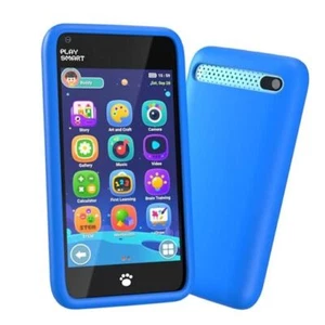 Kids Toys Smart Phone, 3.97" Touchscreen Kids Phone,16GB Toddler Learning Blue - Picture 1 of 7