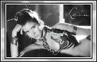 Carrie Fisher, Signed, Cotton Canvas Image set on A Background. Lim/Edit (C-90f)