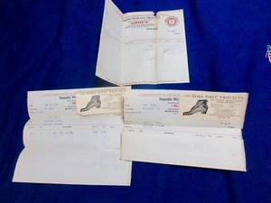 3 1911 BILLHEADS SMITH WALLACE SHOUES CHICAGO 2 attached illust 2x5" ads 7X8"#8 - Picture 1 of 8