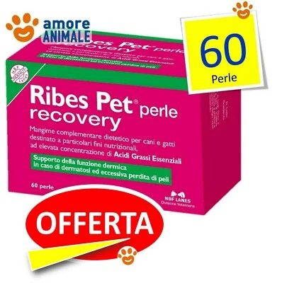 Grosella Animal Perlas Recovery - 60 para Perros Y Gatos - Cuidado Dermatitis - Imagen 1 de 2