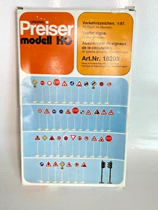 Escala Preiser 1/87/HO No. Señales de tráfico 18203 - Imagen 1 de 5