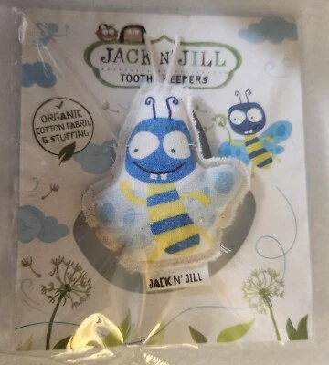Almohada de hadas de dientes BUZZY BEE Jack N' Jill guardián de dientes algodón orgánico NUEVO Foto 1 de 4