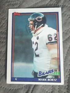 1991 Topps Football Karte #163 Mark Bortz - Chicago Bears - Bild 1 von 2