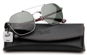 NEW PERSOL 2483-S 513/58 Gunmetal SUNGLASSES FRAME 52-20-145mm 3P B48mm Italy - Picture 1 of 10