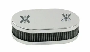 EMPI 8722 Chrome Air Cleaner 1-3/4 Tall for VW BUG BUGGY WEBER 38-45 DCOE DHLA - Foto 1 di 2
