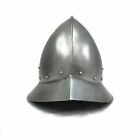 Halloween Kettle Hat Armor Helmet Medieval Knight Crusader Steel Armor Helmet