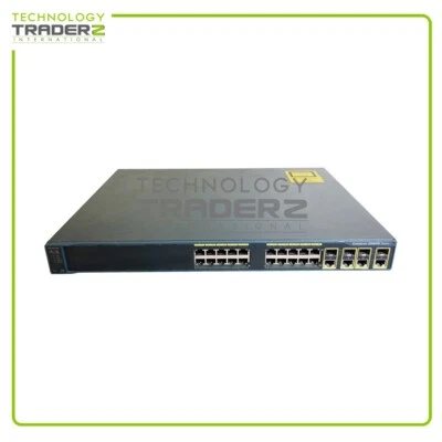WS-C2960G-24TC-L V02 Cisco 2960G 24-Port Managed Ethernet Switch 800-26673-07 - Image 1 of 2