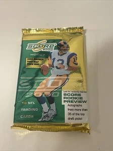 2000 Score NFL Football Trading Cards Unopened Sealed Hobby Pack - Picture 1 of 4