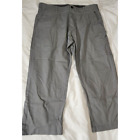  Comfort Casual Men's Flat Front Out Door Pant Gray Size 38/XS Straight Slacks