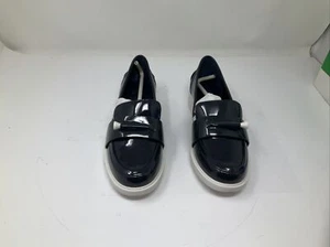 Mocasines de golf Tory Sport Bright Navy 404 de bolsillo de cuero talla 6 - Imagen 1 de 11