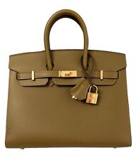 Hermes Birkin 25 Sellier Bronze Dore Madame Leather Gold Hardware Handbag