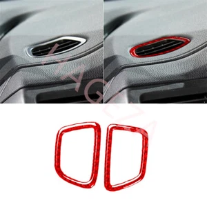 Tablero de fibra de carbono rojo borde de ventilación lateral para Honda Ridgeline Passport Pilot - Imagen 1 de 16