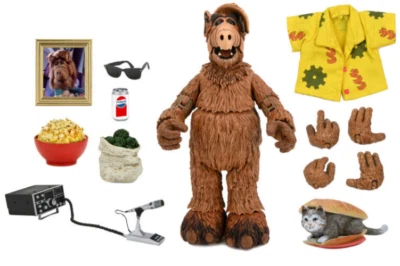 Figura de acción Alf From Cult serie de televisión 1990 Ultimate Alien Life Form NECA EN caja Foto 1 de 3