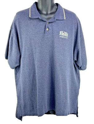 Camisa Polo Vintage Big Dogs Auténtica Attitude Azul Mezcla Algodón Para Hombre Talla 2XL Foto 1 de 4