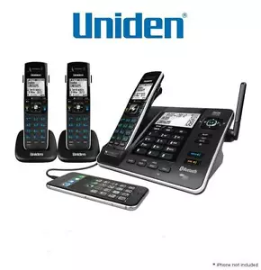 UNIDEN XDECT 8355+2 TRIPLE 3 HANDSET CORDLESS TELEPHONE SYSTEM+ANSWER MACHINE - Picture 1 of 1