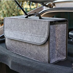 Portable Foldable Car Trunk Organizer Felt Cloth Storage Box Case Storage Bag - Picture 1 of 15