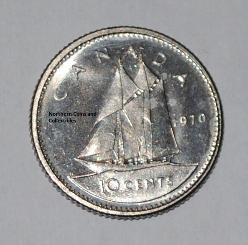 Low Mintage Canada 1970 10 Cents UNC Canadian Dime   - Image 1 of 1