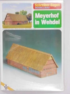 Paper Model Building Farm Meyerhof in Wehdel Giant Barn 1:160 Schreiber-Bogen - Picture 1 of 4
