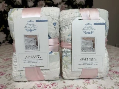Simply Shabby Chic Rachel Ashwell British Rose Patchwork Sham Set Floral 🌸Nuevo🌸 Foto 1 de 4