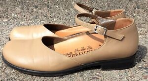 Footprints by Birkenstock "Eden" Beige Leather Mary Jane Shoes EUR 39.5, 8.5 - 9
