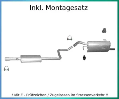 Auspuffanlage Smart Forfour (454) 1.1 1.3 Auspuff Montagesatz - Bild 1 von 4