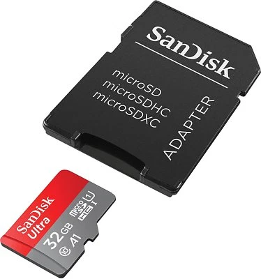 Mini Sd Card 32GbClass 10 With Adapter Sandisk Fast Micro Ultra Memory - Image 1 of 3