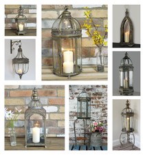 Vintage Bronze Lamp Moroccan Garden Lantern Candle Holder Metal Party Decor GIFT