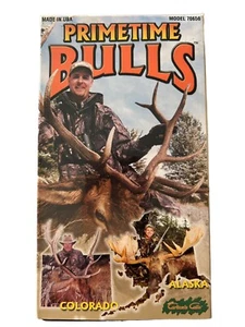 Primetime Bulls VHS Tape Colorado Alaska Carlton’s Calls Hunting VHS Tape Rare  - Imagen 1 de 5