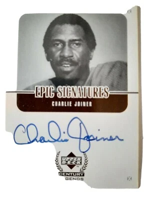 1999 Upper Deck Century Legends Epic Signatures #CJ Charlie Joiner Auto # - Image 1 of 2