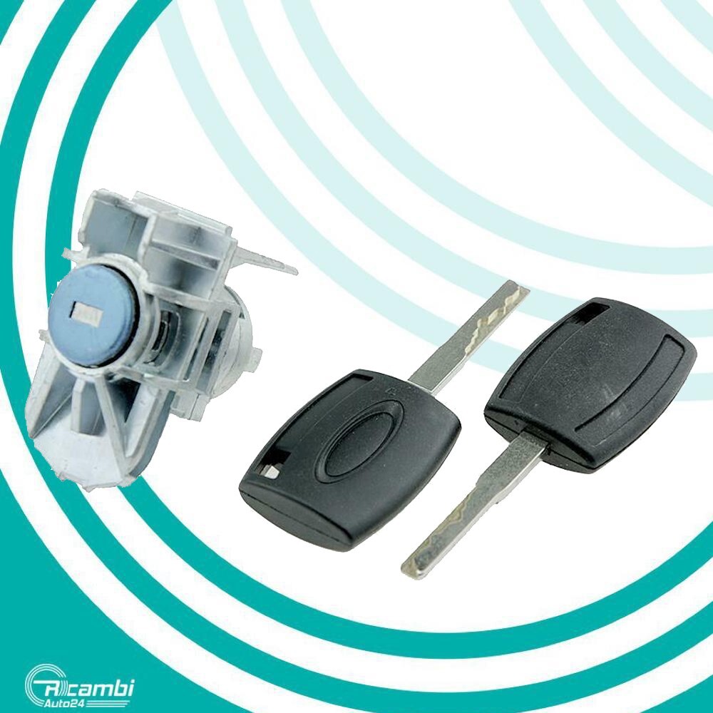 Serratura Portellone Per Ford Fiesta Street 99-02 - Cilindro Con 2 Chiavi, Ricambio Posteriore - AL180 96FGA22050CG