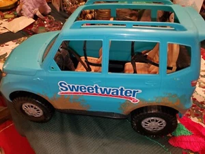 2016 Mattel Barbie SUV Jeep Camping Fun Teal Off Road Mudding Vehicle - Picture 1 of 5