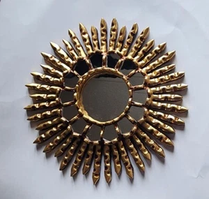 PERU: Peruvian Sun Wood Mirrors, Handmade, 12 Inches NEW! - Picture 1 of 5