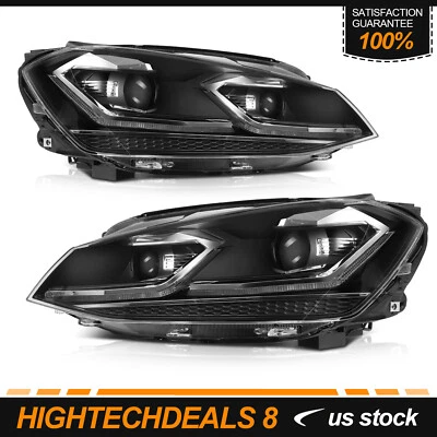 Headlights Assembly For Volkswagen Golf Alltrack SE 1.8L 2017 Front Left+Right - Image 1 of 4