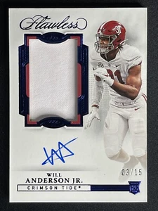 WILL ANDERSON JR 3 /15 SAPPHIRE ROOKIE PATCH ONCARD AUTO AUTOGRAPH 2023 EINWANDFREI - Bild 1 von 10
