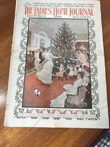 LADIES HOME JOURNAL Magazine Dec 1898 Christmas tree on cover by Harry Finney - Imagen 1 de 7